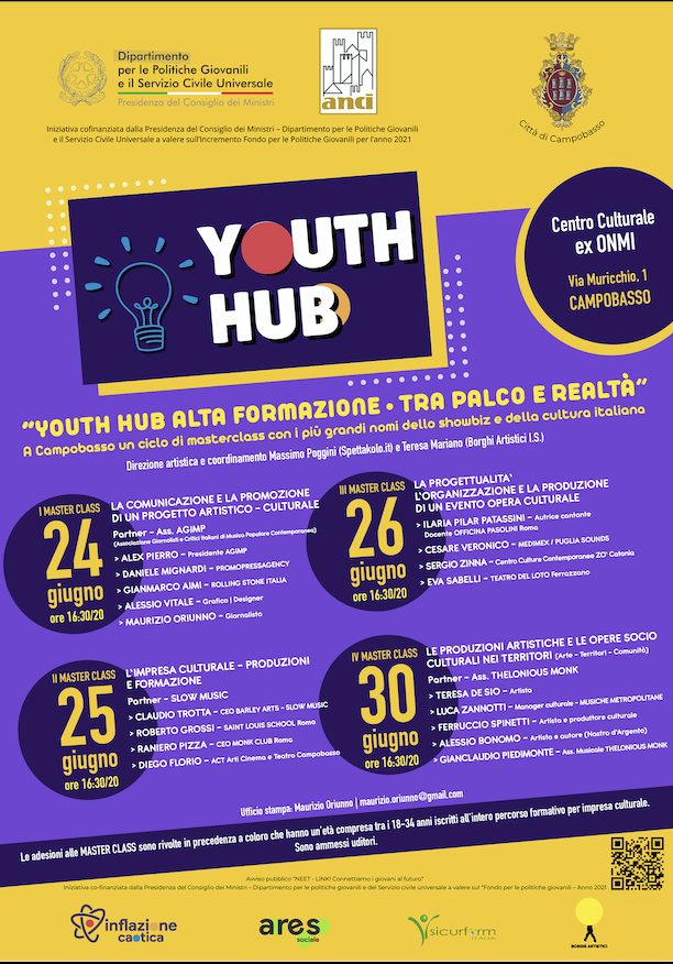 “YOUTH HUB ALTA FORMAZIONE – TRA PALCO E REALTÀ”